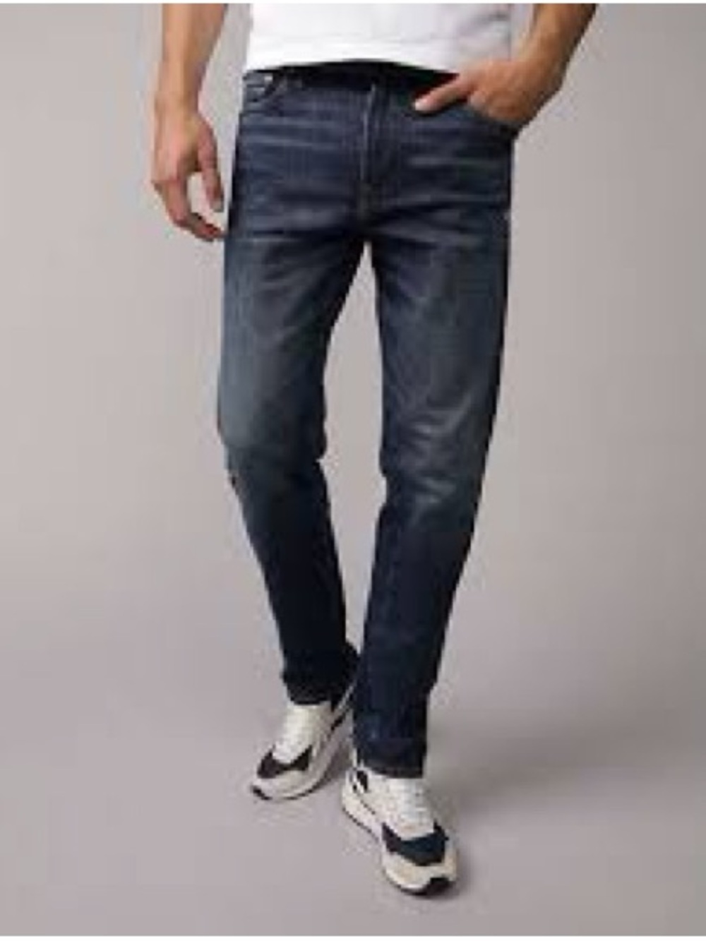 American Eagle Men's Jeans, 30x30, Original Straight, Dark Blue Jeans